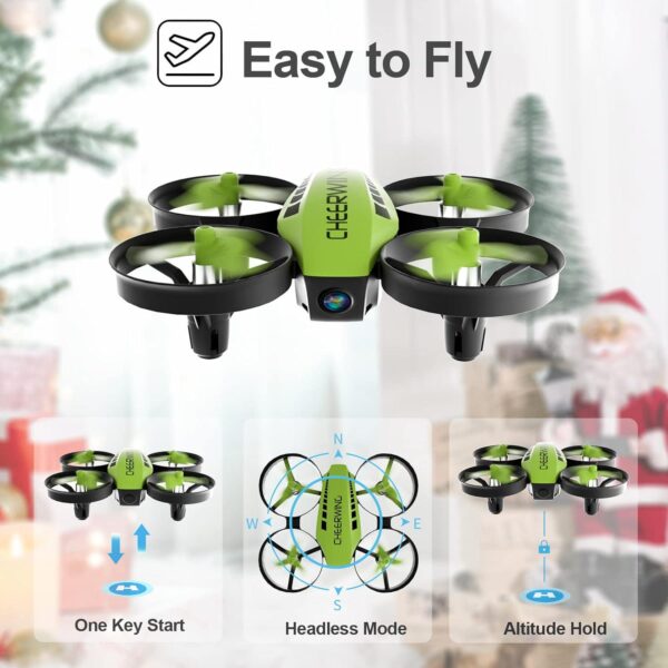 Cheerwing CW10 Mini Drone for Kids WiFi FPV with Camera, RC Gift Toy Boys and Girls Auto Hovering, Voice Control - Image 3