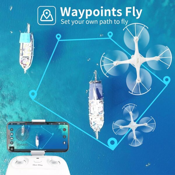Cheerwing CW4 RC Drone with 720P HD Camera for Kids and Adults Quadcopter Auto Hovering - Image 5