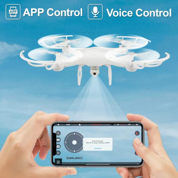 Cheerwing CW4 RC Drone with 720P HD Camera for Kids and Adults Quadcopter Auto Hovering - Image 4