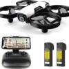 Cheerwing U61S Mini Drone with Camera: 720P HD, WiFi FPV, Altitude Hold - Includes 2 Batteries