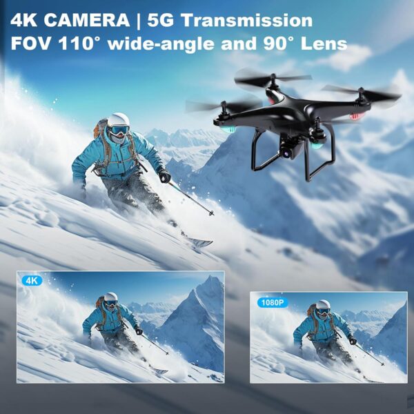 Cheerwing U88S GPS Drone with 4K Camera for Adults, 5G WiFi FPV Auto Return, Follow Me, Waypoint Fly, Voice Control - Image 2