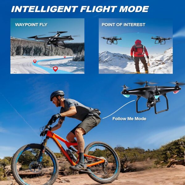 Cheerwing U88S GPS Drone with 4K Camera for Adults, 5G WiFi FPV Auto Return, Follow Me, Waypoint Fly, Voice Control - Image 5