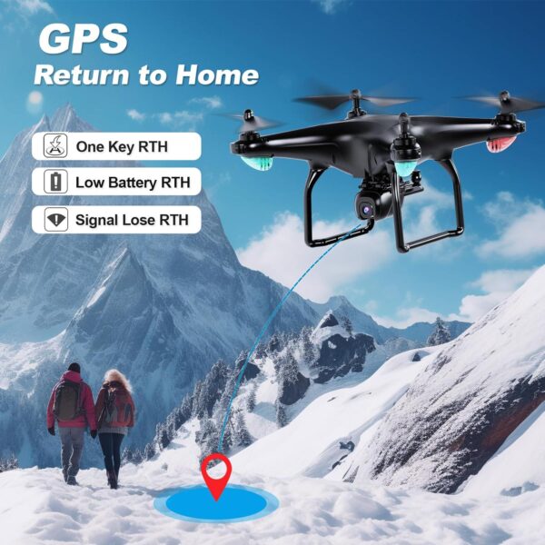 Cheerwing U88S GPS Drone with 4K Camera for Adults, 5G WiFi FPV Auto Return, Follow Me, Waypoint Fly, Voice Control - Image 4