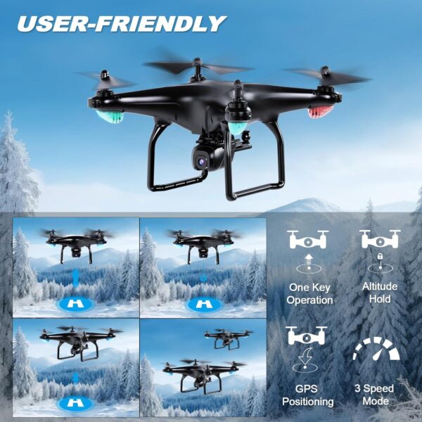 Cheerwing U88S GPS Drone with 4K Camera for Adults, 5G WiFi FPV Auto Return, Follow Me, Waypoint Fly, Voice Control - Image 3