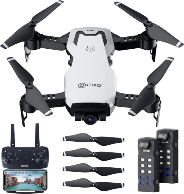 Contixo F16 FPV Drone: 2.4G RC Quadcopter for Kids and Beginners - 1080P HD Camera, Follow Me Mode, Gesture Control