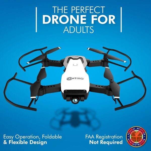 Contixo F16 FPV Drone: 2.4G RC Quadcopter for Kids and Beginners - 1080P HD Camera, Follow Me Mode, Gesture Control - Image 2