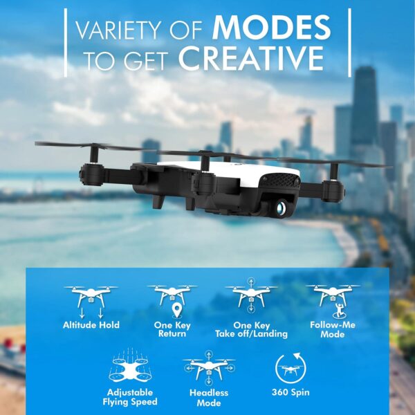 Contixo F16 FPV Drone: Perfect for Kids and Beginners - 1080P HD Camera, Follow Me Mode, Gesture Control - Image 3