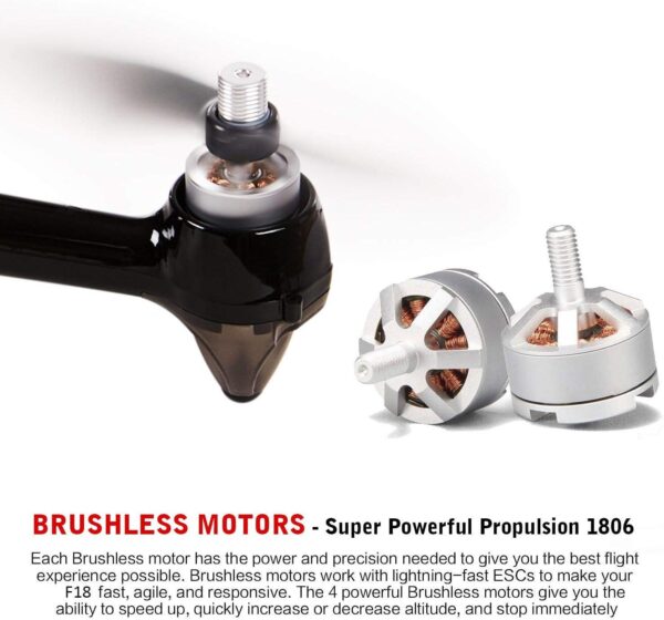 Contixo F18 2K FPV RC Drone: Brushless Motor, GPS, Follow Me - Perfect for Adults and Beginners - Image 6