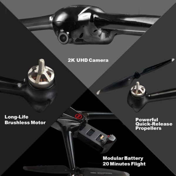 Contixo F18 2K FPV RC Drone: Brushless Motor, GPS, Follow Me - Perfect for Adults and Beginners - Image 7