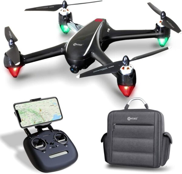 Contixo F18 2K FPV RC Drone: Brushless Motor, GPS, Follow Me - Perfect for Adults and Beginners