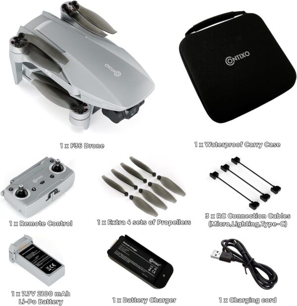 Contixo F36 GPS Drone: 4K Camera, FPV Video, Follow Me - Perfect for Beginners, Long Range Transmission - Image 8