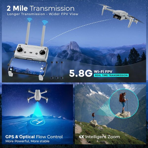 Contixo F36 GPS Drone: 4K Camera, FPV Video, Follow Me - Perfect for Beginners, Long Range Transmission - Image 7