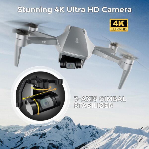Contixo F36 GPS Drone: 4K Camera, FPV Video, Follow Me - Perfect for Beginners, Long Range Transmission - Image 2