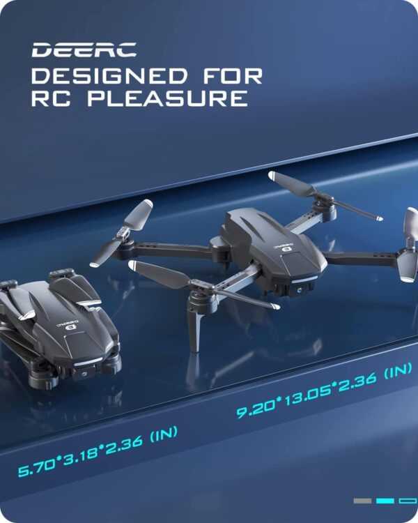 DEERC D60 Drone: 1080P HD Camera, FPV, Long Battery Life, Gravity Sensor, Foldable, Ideal for Beginners - Image 7