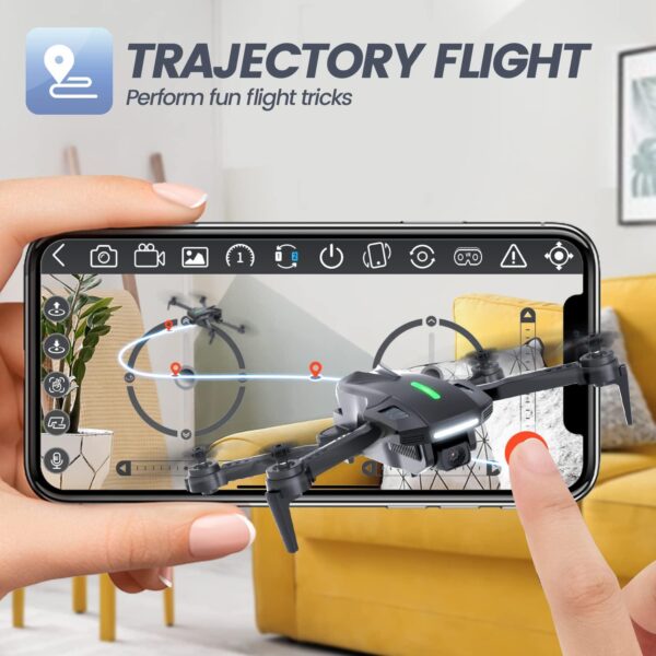 DEERC D70 Mini Drone: 720P HD FPV Camera, Foldable, 2 Batteries, One-Key Start, 360 Flip - Image 7