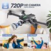 DEERC D70 Mini Drone: 720P HD FPV Camera, Foldable, 2 Batteries, One-Key Start, 360 Flip - Image 2