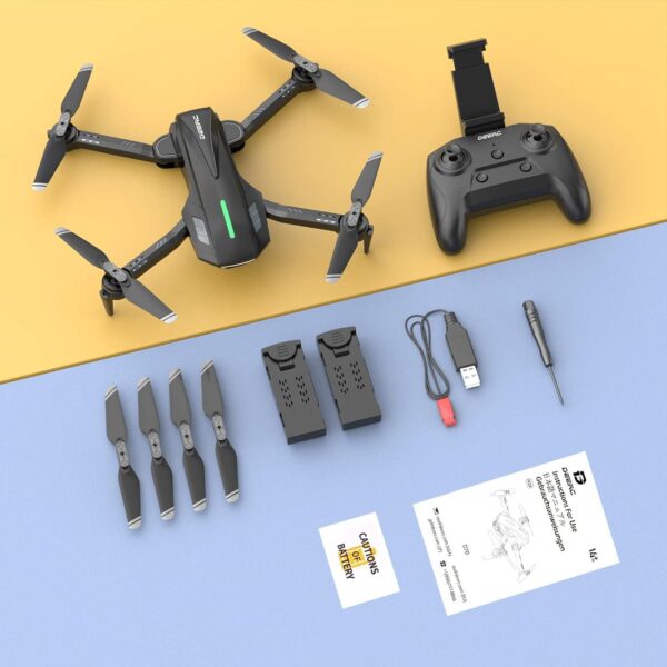 DEERC D70 Mini Drone: 720P HD FPV Camera, Foldable, 2 Batteries, One-Key Start, 360 Flip - Image 9