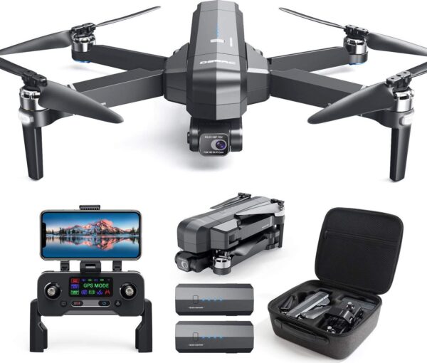 DEERC DE22 GPS Drone: 4K Camera, 2-axis Gimbal, EIS, 5G FPV, Auto Return, Follow Me, 52 Min Flight