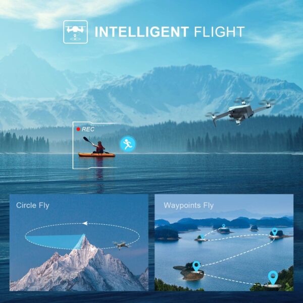 DEERC DE22 GPS Drone: 4K Camera, 2-axis Gimbal, EIS, 5G FPV, Auto Return, Follow Me, 52 Min Flight - Image 5