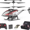 DEERC DE52 RC Helicopter: Altitude Hold, Storage Case, 2.4GHz, High/Low Speed, 2 Batteries for 24 Min Play