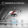 DEERC DE52 RC Helicopter: Altitude Hold, Storage Case, 2.4GHz, High/Low Speed, 2 Batteries for 24 Min Play - Image 3