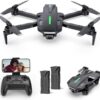 DEERC D70 Drone with 1080P HD Camera: Easy for Beginners, 2 Batteries, Auto Hover, Voice Control
