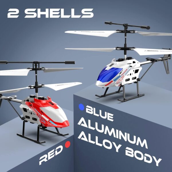 DEERC RC Helicopter: 3.5CH, Altitude Hold, Gyro, LED, One-Key Takeoff/Landing, Indoor Flying Toy - Image 3