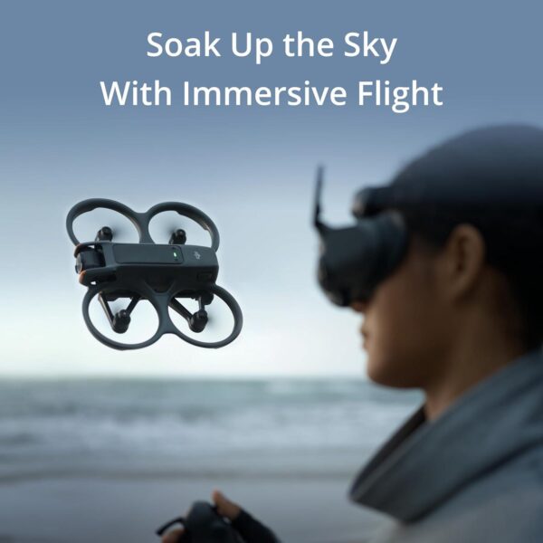 DJI Avata 2 Fly More Combo (3 Batteries): FPV Drone with 4K Camera, One-Push Acrobatics - Image 3