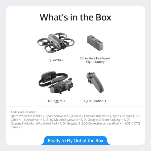 DJI Avata 2 Fly More Combo: 4K FPV Drone, 1 Battery, Propeller Guard, Easy Flip/Roll - Image 6