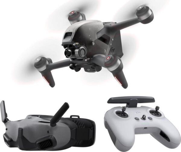 DJI FPV Explorer Combo (Goggles Integra): 4K/60fps, 10km Range, Emergency Brake, FAA Compliant