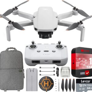 DJI Mini 2 SE Drone Bundle: RC-N1 Remote, QHD Video, Deco Gear Backpack
