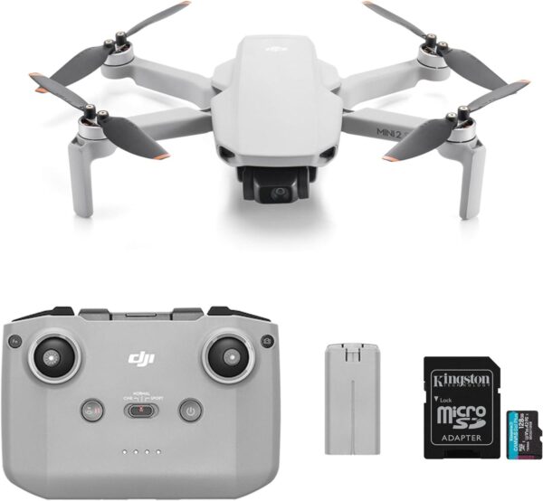 DJI Mini 2 SE Quadcopter Drone with 64GB Memory Card: Lightweight, 2.7K Video, 10km Transmission