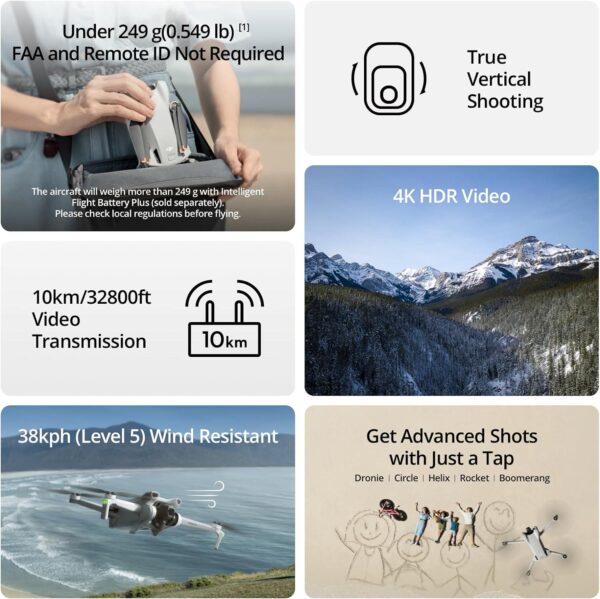 DJI Mini 3 Fly More Combo: 4K HDR Drone, 3 Batteries, 114-min Flight, 10km Range - Image 2