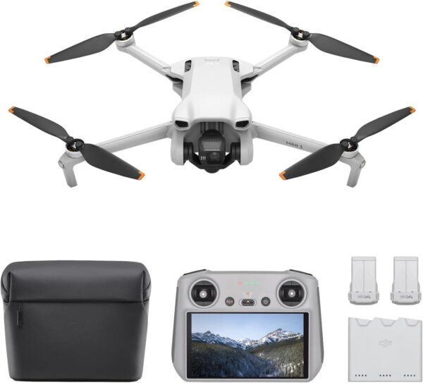 DJI Mini 3 Fly More Combo: 4K HDR Drone, 3 Batteries, 114-min Flight, 10km Range