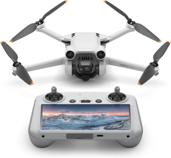 DJI Mini 3 Pro (DJI RC): 4K Video, 48MP Photos, 34-Min Flight, Obstacle Sensing