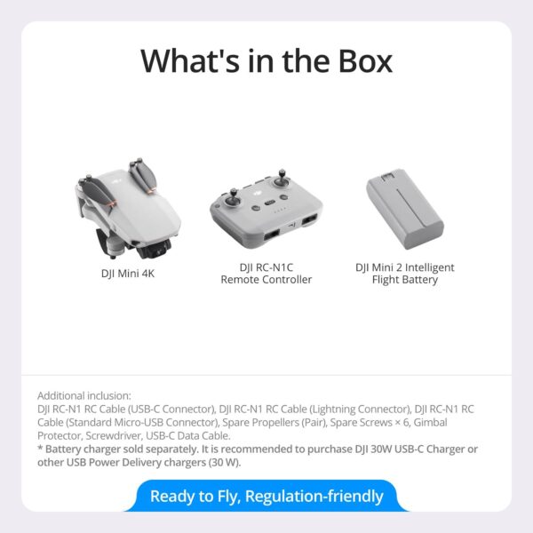 DJI Mini 4K Drone: 4K UHD, 3-Axis, 10km Transmission, 31-min Flight, Auto Return - Image 7
