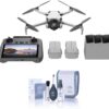 DJI Mini 4 Pro Fly More Combo with RC 2 (Screen Remote): Folding Mini-Drone, 4K HDR Camera