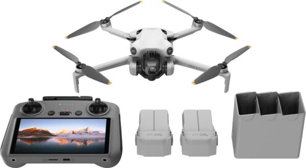 DJI Mini 4 Pro Fly More Combo with RC 2: 4K HDR, 3 Batteries, 249g, Return Home