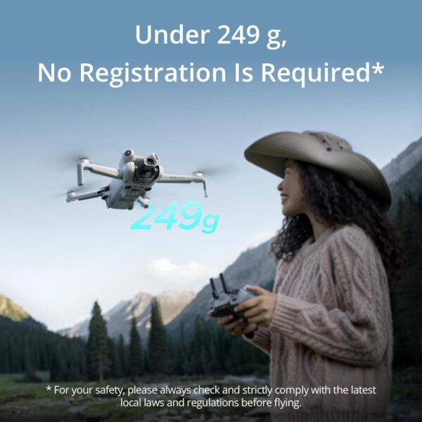 DJI Mini 4 Pro Fly More Combo with RC 2: 4K HDR, 3 Batteries, 249g, Return Home - Image 2