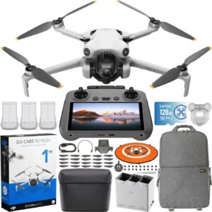 DJI Mini 4 Pro Combo: 4K HDR, RC 2 Remote, 3 Batteries, Omnidirectional Sensing