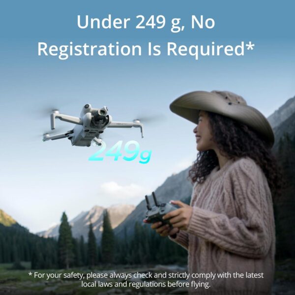 DJI Mini 4 Pro Fly More Combo Plus with RC 2 Controller: 4K Ultra HD Video, Intelligent Flight Modes - Image 2