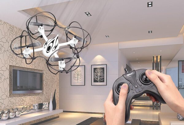 Drone for kids, Easy to Fly, Ultra Stable Dragon with 6 Axis Gyro, 2.4Ghz, Full Protective Circle. (TR-D4) - Image 4