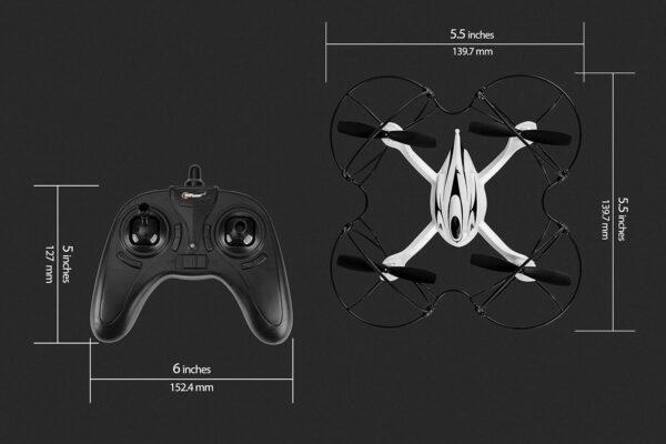 Drone for kids, Easy to Fly, Ultra Stable Dragon with 6 Axis Gyro, 2.4Ghz, Full Protective Circle. (TR-D4) - Image 5