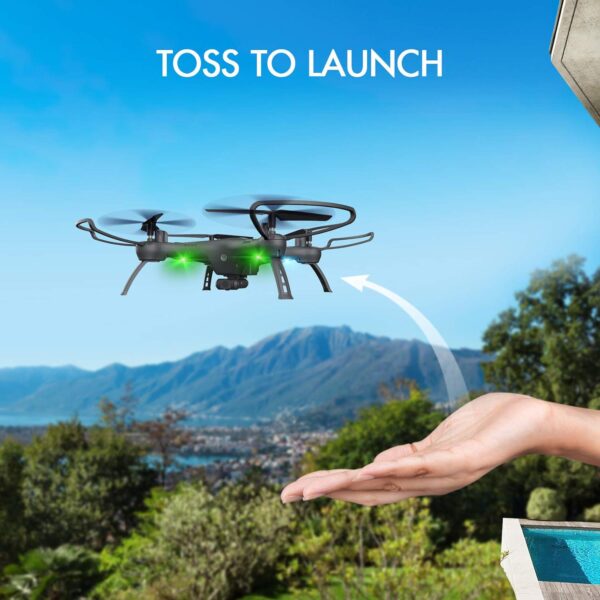 1080P HD Camera Drone: Toss to Launch, Smart APP Control - Perfect for Kids and Adults, Includes 2 Batteries - Image 4