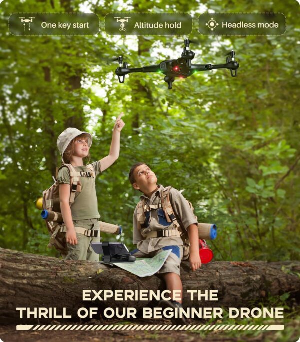 SYMA X600W Drone: Foldable, 1080P Camera, Altitude Hold, Headless Mode, 3D Flips, 2 Batteries - Image 2