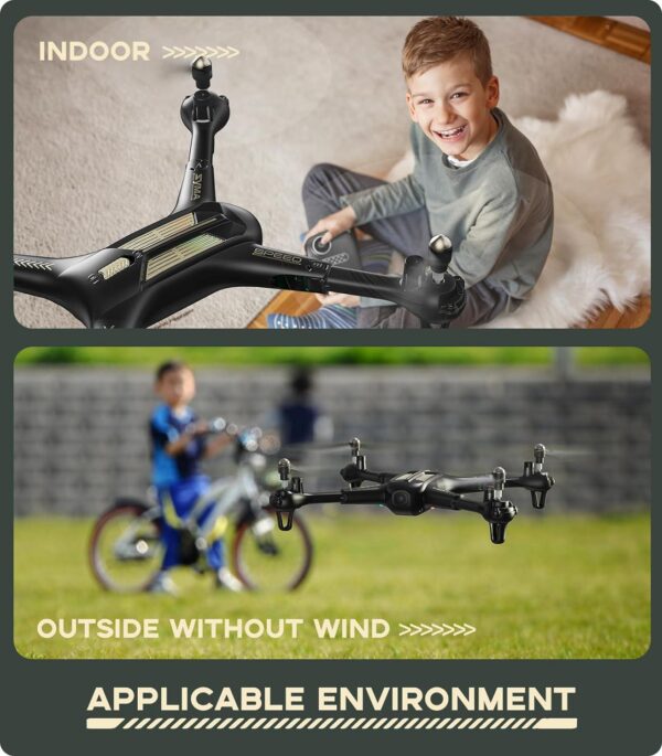 SYMA X600W Drone: Foldable, 1080P Camera, Altitude Hold, Headless Mode, 3D Flips, 2 Batteries - Image 6