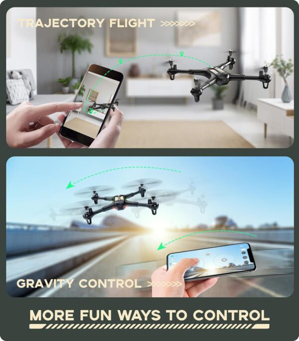 SYMA X600W Drone: Foldable, 1080P Camera, Altitude Hold, Headless Mode, 3D Flips, 2 Batteries - Image 5