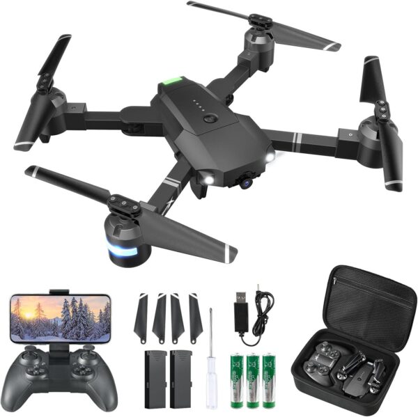 ATTOP Drone with 1080P Camera: Beginner Friendly, APP-Controlled - Perfect Gift for Adults and Kids Over 8