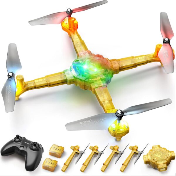 SYMA X440 RC LED Drone: Detachable Arms, 7-Color Light Switching, 16 Stunts, Altitude Hold