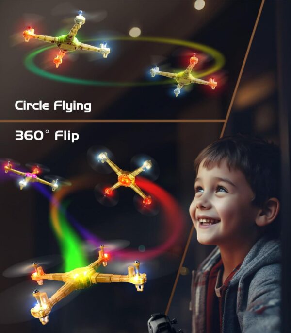 SYMA X440 RC LED Drone: Detachable Arms, 7-Color Light Switching, 16 Stunts, Altitude Hold - Image 4